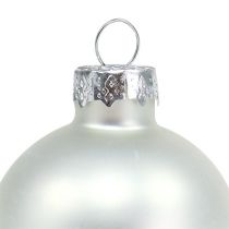 Product Christmas ball glass Ø6cm silver mix 24 pcs