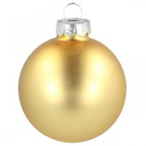 Product Christmas ball glass Ø6cm gold mix 24 pcs