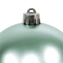 Product Christmas Ball Break-Resistant Light Green Assorted Ø10cm 4 Pcs