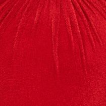 Product Set of 3 Red Velvet-Style Christmas Baubles 20cm