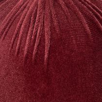 Product Velvet Christmas Baubles in Burgundy, 15cm, Set of 3
