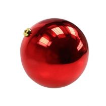 Product Christmas ball plastic small Ø14cm red 1pc