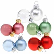 Product Mini Christmas ball matt / glossy assorted Ø2.5cm 24 pcs Various colours