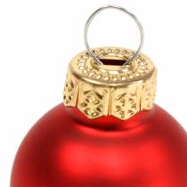 Product Mini Christmas Ball Red Assorted Ø2.5cm 24 pcs