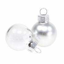 Product Mini Christmas Ball Silver Assorted Ø2.5cm 24 pcs