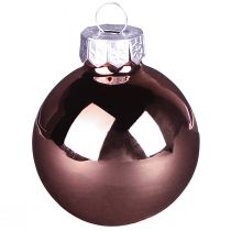 Product Christmas balls apricot mix tree balls glass Ø4cm 24 pcs