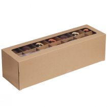 Product Christmas balls gold brown tree balls glass Ø6cm 24 pcs