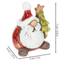 Product Santa Claus figurine with Christmas tree decoration, 7cm, 2 pieces