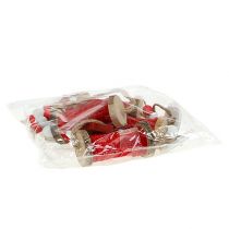 Product Christmas decoration yarn roll for hanging red 4pcs