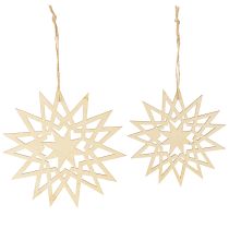 Product Wooden Christmas stars for hanging, decoration for windows and trees