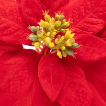 Product Artificial Red Poinsettia Single Stem 82cm Christmas Decoration