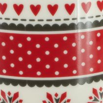 Product Christmas mug cup ceramic mug red and white Ø10cm H9cm