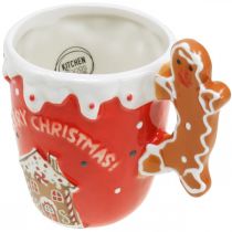 Product Christmas cup Merry Christmas red ceramic H10.5cm