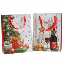 Product Christmas gift bag 8cm x 18cm H24cm set of 2