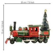 Product Christmas train with fir locomotive Christmas green 20cm