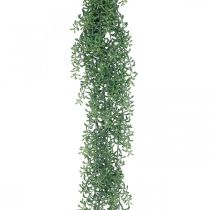 Green plant hanging artificial hanging plant with buds green, white 100cm