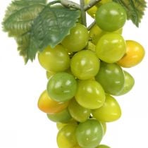 Deco grape green autumn decoration artificial fruits 15cm