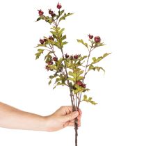 Product Artificial Hawthorn Branch with Red Berries Decoration 110cm