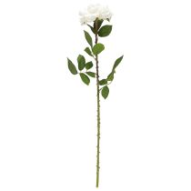 Product White Rose Fake Rose on Stem Silk Flower Fake Rose L72cm Ø13cm