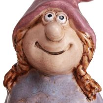 Product Gnome Spring Boy Girl Pair Purple Pink H10/14cm 2 Pcs
