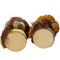 Product Pumpkin Gnome Autumn Decorations with Sunflower and Beard 16cm Set of 2