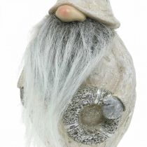 Product Decorative elf with beard and wreath Christmas elf 14x×12×36cm