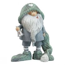 Gnome Christmas gnome decorative figure gray green 10.5×7×14cm