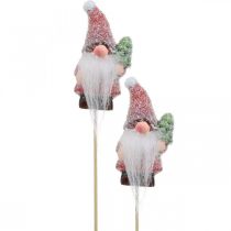 Product Decoration gnome Santa Claus decorative plug Christmas 10cm 4 pcs