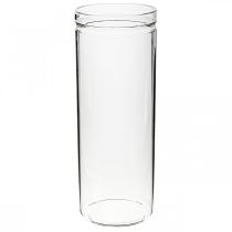 Product Flower vase, glass cylinder, glass vase round Ø10cm H27cm