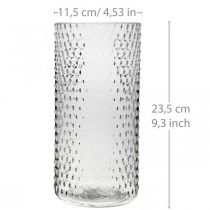 Product Flower vase, glass vase, candle glass, lantern glass Ø11.5cm H23.5cm