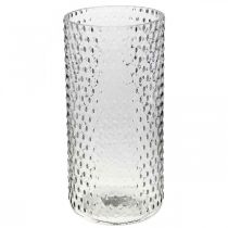 Product Flower vase, glass vase, candle glass, glass lantern Ø11.5cm H23.5cm