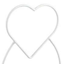 Product Lantern Heart White Lantern Holder Glass Ø12cm H30cm 2pcs