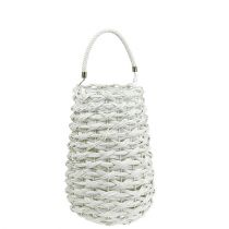 Lantern Basket Ø18cm H43cm White