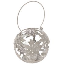 Product Wind light metal hanging decoration decorative lantern gray Ø14cm H13cm