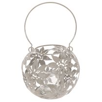 Product Wind light metal hanging decoration decorative lantern gray Ø14cm H13cm