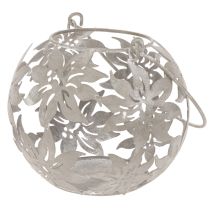 Product Wind light metal hanging decoration decorative lantern gray Ø14cm H13cm