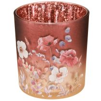Product Elegant candle holder with floral motifs for atmospheric room design, 8cm, 4 pieces.