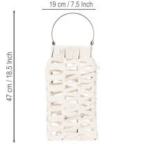 Product Hanging lantern, summer decoration, lantern, macramé H35.5cm W19cm