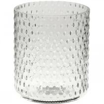 Product Lantern glass, flower vase, glass vase round Ø11.5cm H13.5cm