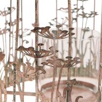 Lantern metal hanging decoration Ø29/23.5cm birdcage decoration set of 2