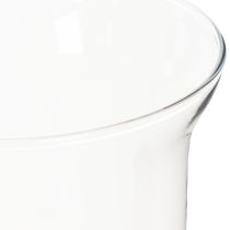 Product Glass candle holder/vase for atmospheric interior design with classic elegance, 25cm