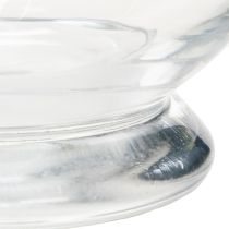 Product Glass candle holder/vase for atmospheric interior design with classic elegance, 25cm