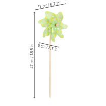 Product Garden windmill decoration for placement in flower beds, 47cm, 3 pieces