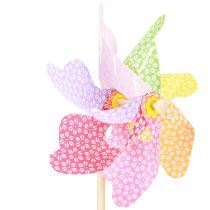 Product Windmill Decoration Windmill Natural Colorful Ø21.5cm H55cm 3pcs
