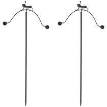 Product Wind chime ant decoration garden stake metal 66cm 2pcs
