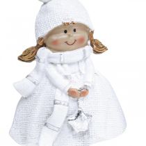 Product Winter children figures Christmas winter decoration H17cm set of 2