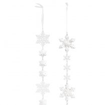 Product Winter Garland Ice Crystals Clear Silver White L150cm 2 Pcs