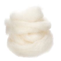 Product White wool ribbon, 2m, decorative wool for crafting &amp; wrapping