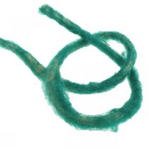 Felt cord vintage cord for handicrafts green 30m