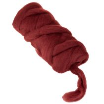 Product Wool cord, decorative wool, dark red, 10m wool ribbon for floristry &amp; crafts